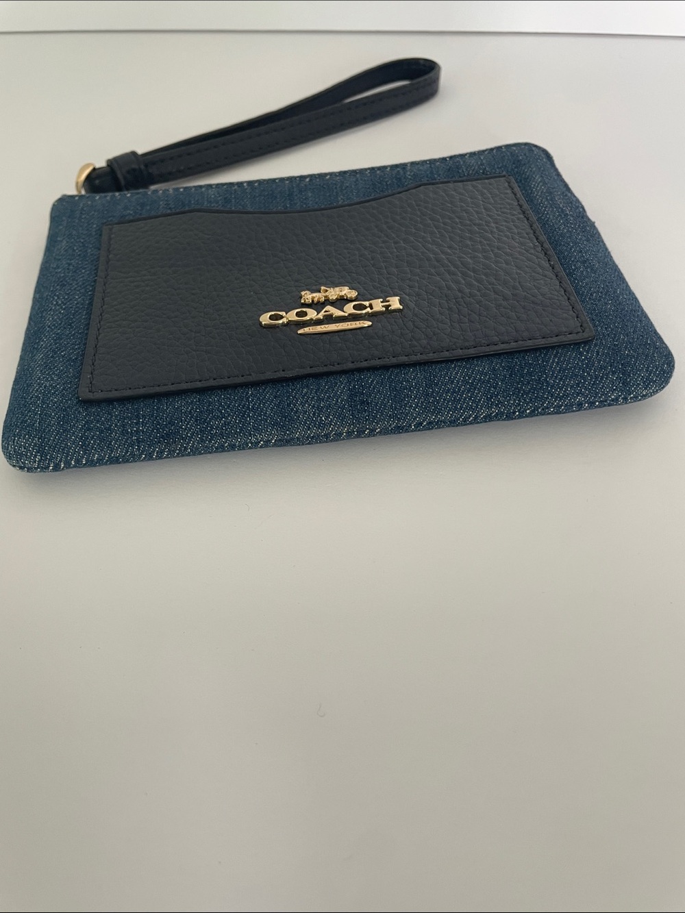Coach Denim Wristlet - Picture 3 of 9